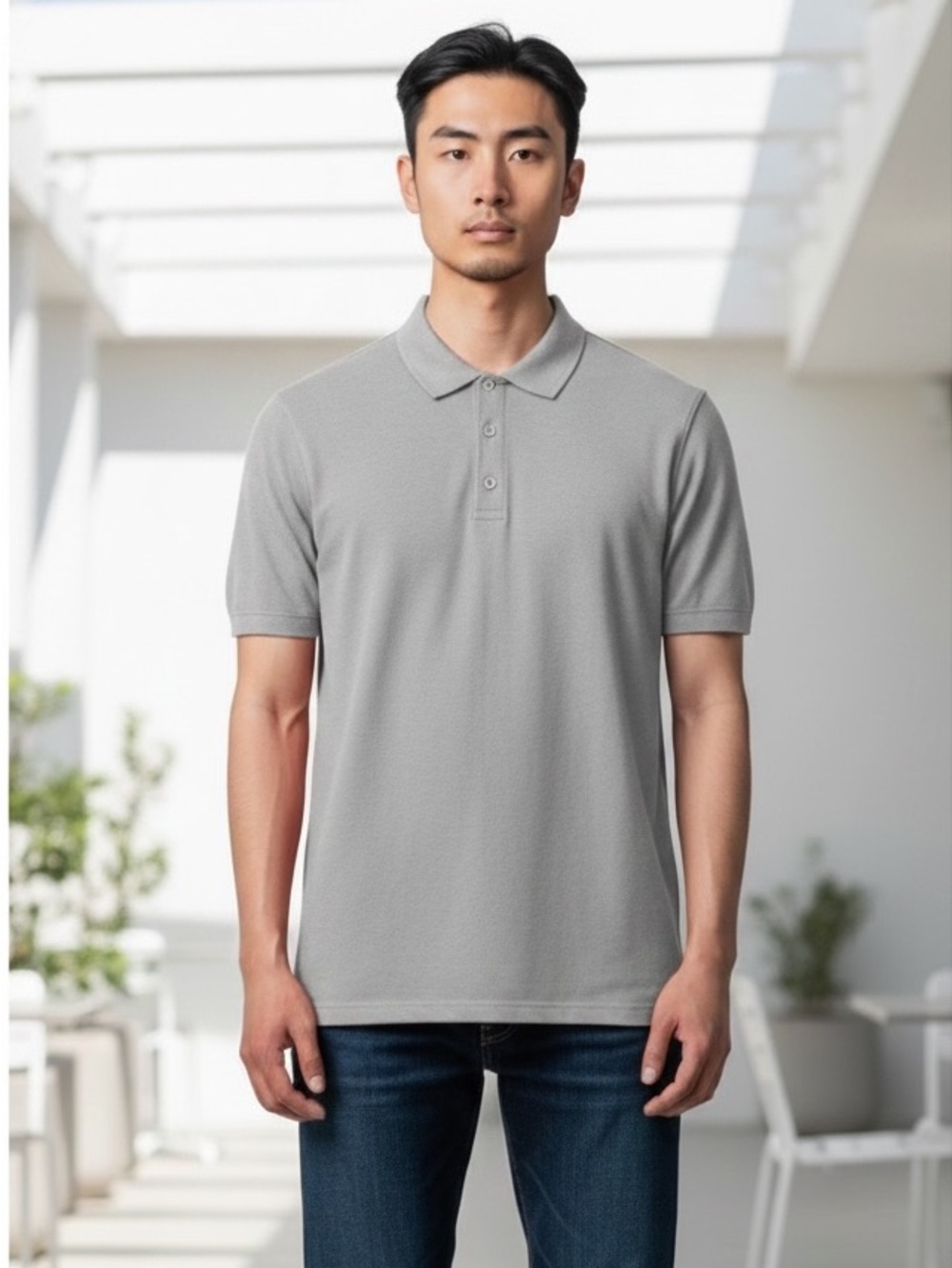 Swet Tailor Polo Shirt Men's XXL 2XL Gray Short Sleeve NWT 8353‎